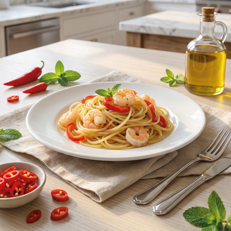 linguine scampi  